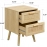 Nightstands Set of 2 Pack Bed Side Table for Bedroom Wood Accent Table With Storage for Bedroom Nightstand Mobile Furniture Home